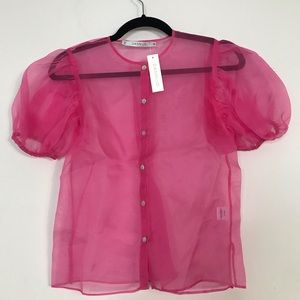 NWT DANNIJO organza blouse